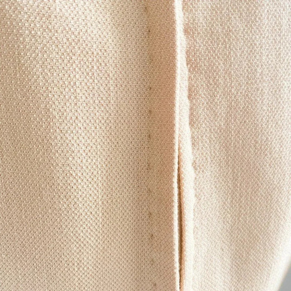 Vintage 60s Mod Camel Wool Sleeveless Dress M - Picture 6 of 7